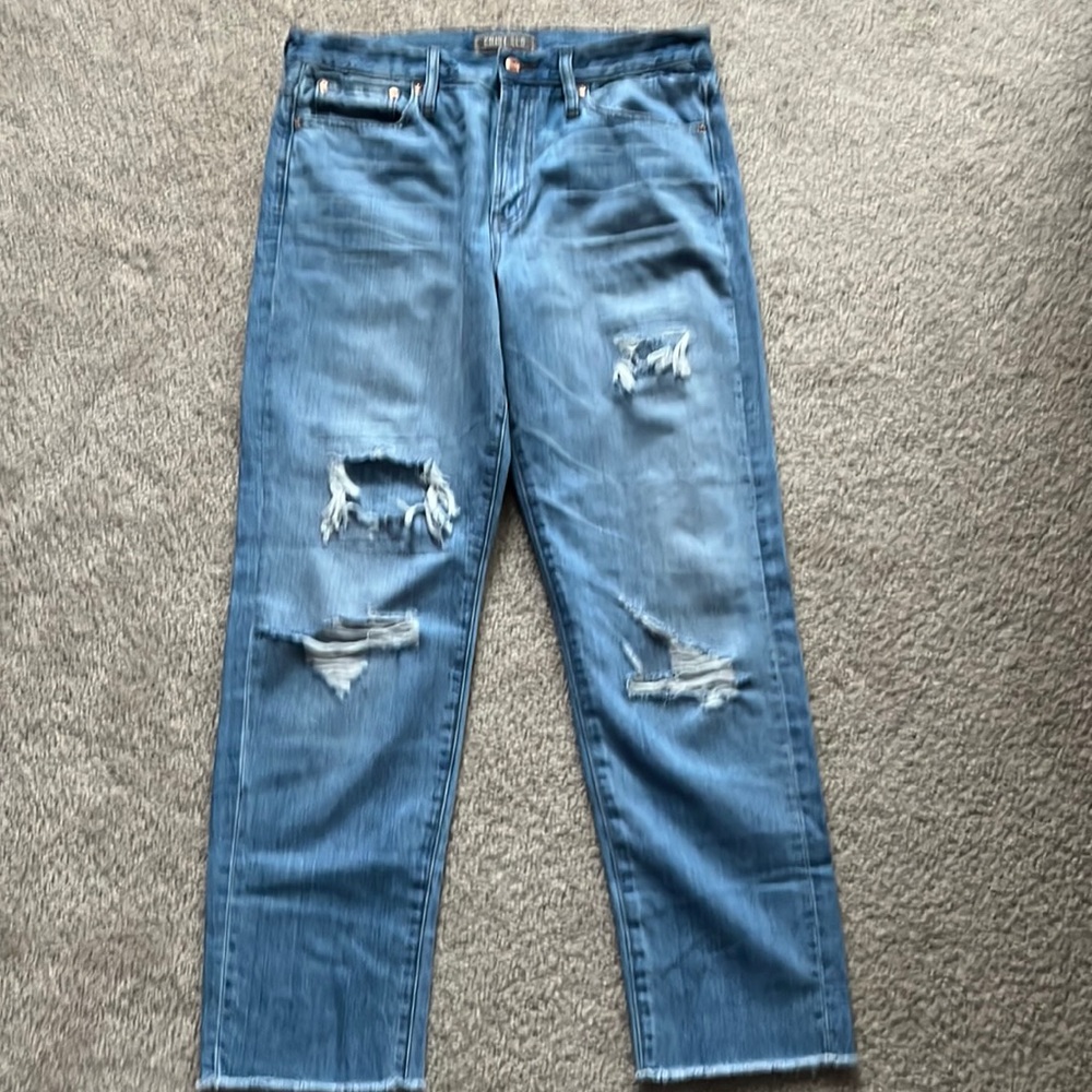 J Crew Distressed Boyfriend Jeans